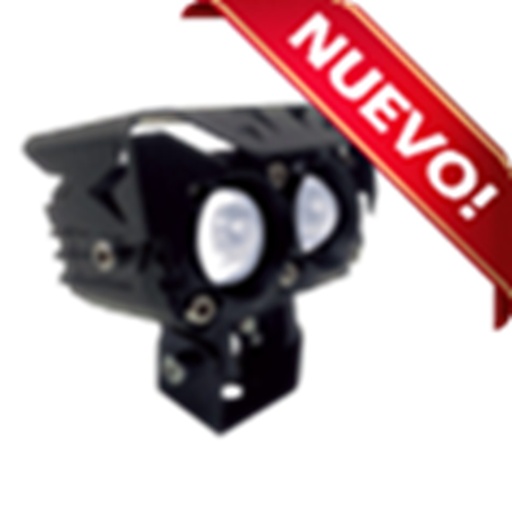 [RS-LED-13157Y-W] FARO LED TIPO BINOCULAR CON VICERA LUZ AMARILLO-BLANCO