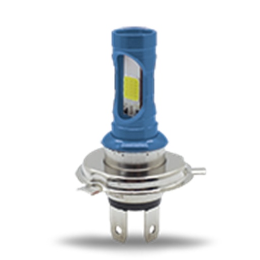 [RS-FDEL-5017BU-Y-W] FOCO DE FARO LED H4 CON DOS COLORES AMAR-BLANCO CARCASA AZUL