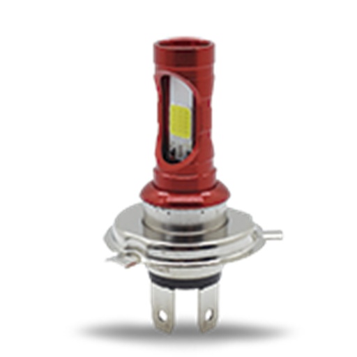 [RS-FDEL-5017R-Y-W] FOCO DE FARO LED H4 CON DOS COLORES AMAR-BLANCO CARCASA ROJA