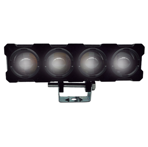 [RS-LED-13125Y-W] Faro auxiliar led tipo barra 4 lupas luz amarillo-blanco con estrobo.
