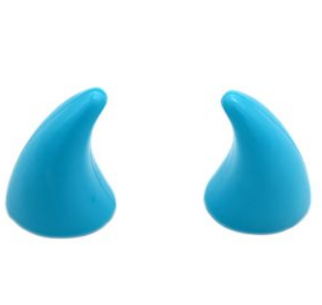 [ACC-004AZ] CUERNOS DE PLASTICO DE COLOR AZUL UNIVERSAL PARA TODO TIPO DE CASCOS