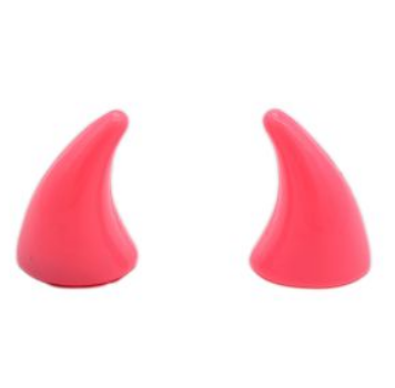 [ACC-004RS] CUERNOS DE PLASTICO DE COLOR ROSA UNIVERSAL PARA TODO TIPO DE CASCOS