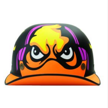 [CAS-CH-K010L] CASCO CACHUCHA DUKY NEGRO MATE TALLA L