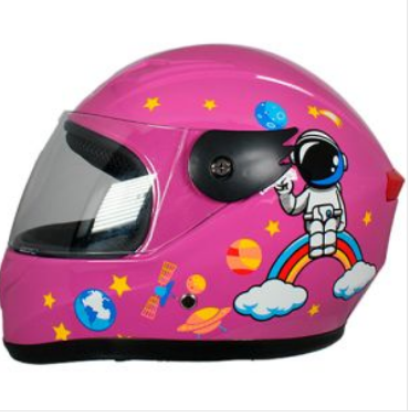 [CAS-INF-K2004] CASCO CERRADO INFANTIL C/LUZ GIRL SAPCES BRILLANTE GIRL SPACES