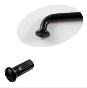 [RAY-042] RAYOS NEGROS TRASEROS INTERIOR Y EXTERIOR CON NIPLE 195 x 32mm FT-150 G NEGRA 18-20 / FORZA 125 05-07 / FORZA 150 06-07 /FT-150 G 16-18