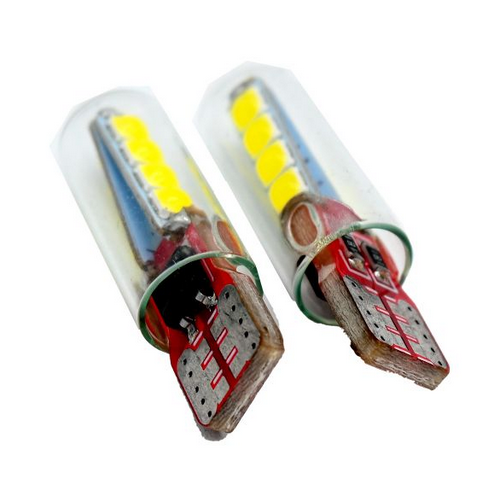 [FOC-LED-47] FOCO 8 LED PELLIZCO LUZ BLANCA  12 Vcc UNIVERSAL