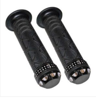 [PUÑ-U18] PUÑOS PUNTA ALUMINIO DIAMANTE PCR ANTIDERRAPANTE PUNTA DE ALUMINIO FORMA DE DIAMANTE\xa0 NEGRO S/TUBO MOVIL MANUBRIO 7/8