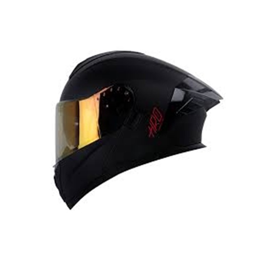 [H3480EVSONERO-XXL] CASCO HRO 3480DV EVO SOLID NEGRO MATE VISOR ROJO XXL 