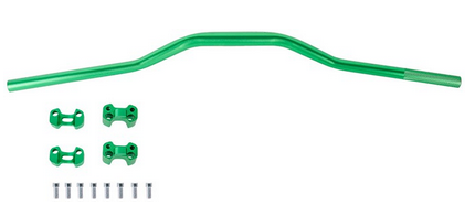 [BAS-1103-8615] KIT MANUBRIO ANCHO CON ABRAZADERA MONTAJE ELEVADOR ALUMINIO PREMIUM IRON RACING IR8610 VERDE