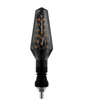 [99-5244-001] DIRECCIONAL DELANTERA/TRASERA AGATA AMBAR CON LUZ CUARTO MULTICOLOR LED SET 12V