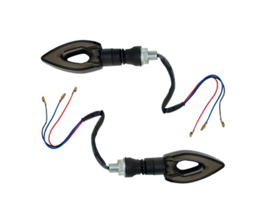 [99-5208-001] DIRECCIONAL DELANTERA/TRASERA FLECHA AZUL SECUENCIAL CON CUARTO LED SET 12V