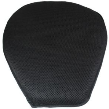 [CBA-011] Cojin de asiento en red de gel 36.5cm X 38cm X 3.5cm Universal con funda  Antiderrapante Ultra Comfort Negro 80 % TPE 20 % Poliéster