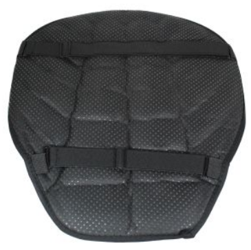 [CBA-010] Cojin de asiento wing de gel 37.5cm X 36cm X 2.5cm Universal Antiderrapante  Ultra Comfort Negro 80%Poliuretano 10%EVA 10%lycra