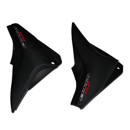[4225-1016] JUEGO CUBIERTA LATERAL DER/IZQ P/HONDA GL150 CARGO NEGRO PROMOTO
