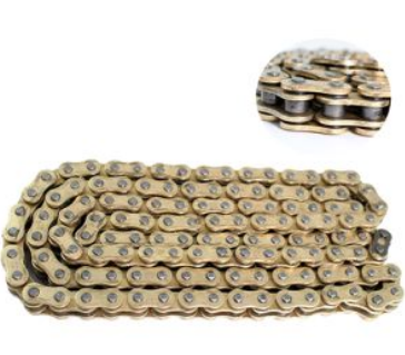 [CAD-010HO] CADENA 520H x 126 GOLD REFORZADA CON ORING DEPORTIVAS