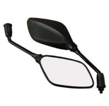 [ESP-105B] ESPEJOS (LARGO) 8mm UNIVERSAL MOTONETAS ZUZUKI / VENTO / CARABELA ISLO NEGRO