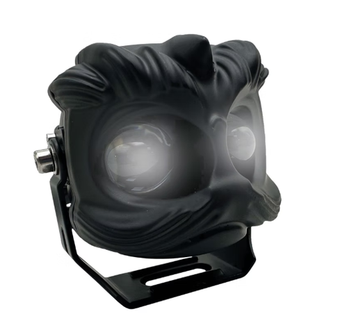 [RS-LED-13118Y-W] FARO AUXILIAR LED TIPO CABEZA DE LEON LUZ AMARILLO-BLANCO
