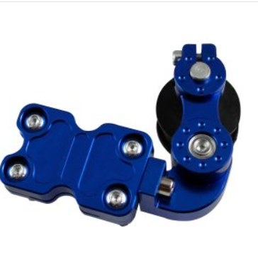 [AJC-027AZ] AJUSTADOR DE CADENA ALUMINIO AZUL ATV