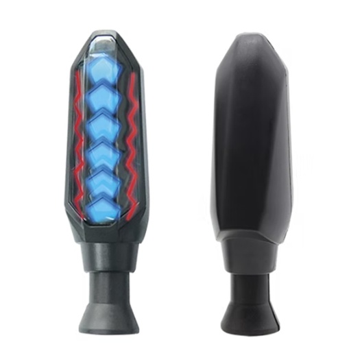 [OK-DIR-A001] DIRECCIONAL LED BI-COLOR SECUENCIAL AMAR-AZUL UNIVERSAL