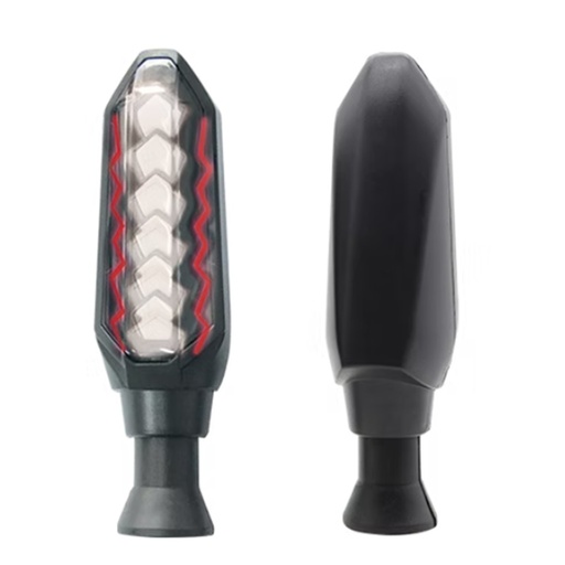 [OK-DIR-A002] DIRECCIONAL LED BI-COLOR SECUENCIAL AMAR-BLANCO UNIVERSAL