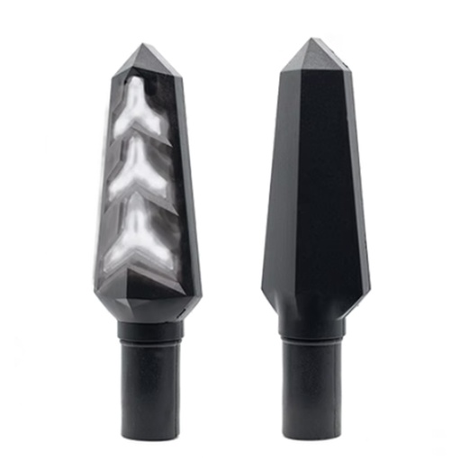 [OK-DIR-A008] DIRECCIONAL LED SECUENCIAL TIPO RAYO AMAR-BLANCO UNIVERSAL