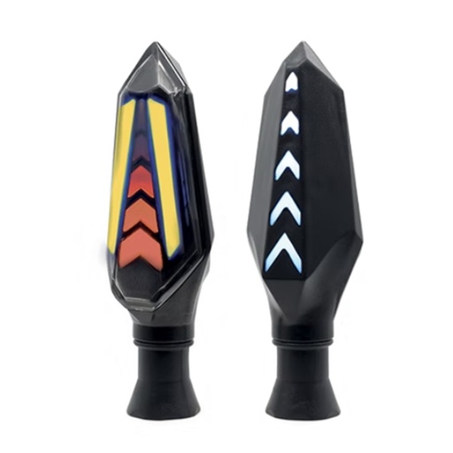 [OK-DIR-A012] DIRECCIONAL LED SECUENCIAL BI-COLOR TIPO FLECHA AMAR-ROJO UNIVERSAL