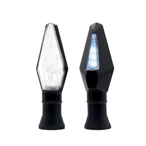 [OK-DIR-A018] DIRECCIONAL LED DUO TIPO ROMBO BLANCO UNIVERSAL