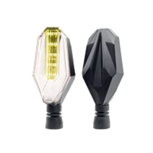 [OK-DIR-A043] DIRECCIONAL LED SECUENCIAL TIPO CAPARAZON AMAR-BLANCO UNIVERSAL