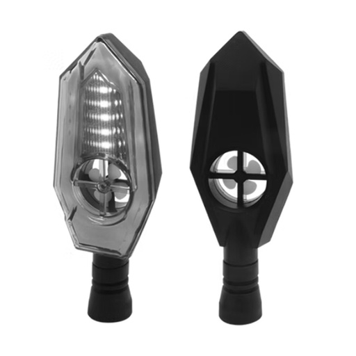 [OK-DIR-A056] DIRECCIONAL LED SECUENCIAL TIPO ZAFIRO AMAR-BLANCO UNIVERSAL