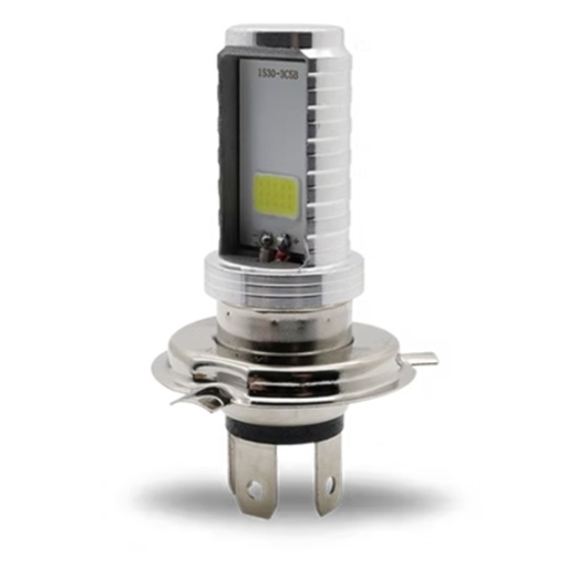 [OK-FOC-A029] FOCO DE FARO LED H4 LUZ BLANCA CARCASA PLATA