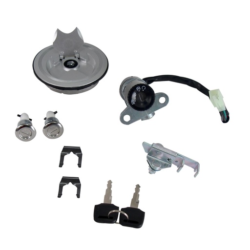 [3406-1076] INTERRUPTOR LLAVE ENCENDIDO ITALIKA 125Z COMPLETO PROMOTO