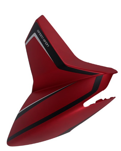 [CUB-4206-0319B] CUBIERTA IZQUIERDA DECORATIVA DEL TANQUE VENTO STORM 250 ROJO MATE