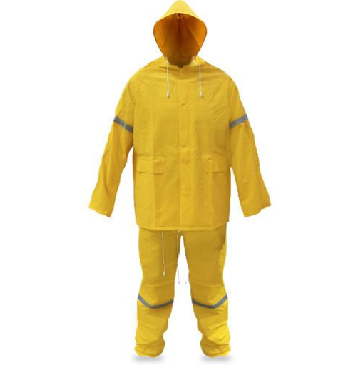 [DZ1005AM-M] IMPERMEABLE 2PZAS ALTA VISIB AM T-M