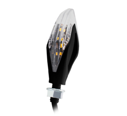 [99-5226-001] DIRECCIONAL DELANTERA/TRASERA AMULETO AZUL CON LUZ CUARTO MULTICOLOR LED SET 12V