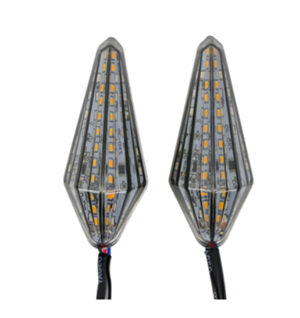 [99-5245-001] DIRECCIONAL DELANTERA/TRASERA AUTOADHERIBLE SECUENCIAL CON LUZ CUARTO AZUL LED SET 12V