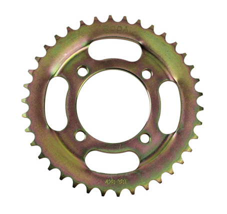 [27-1043-001] ENGRANE TRASERO 38T CONCAVO ITALIKA FT 125 / VENTO RYDER 150 (20-21)/ LITHIUM (20-21) / HONDA CGL 125 TOOL (12-19) RODA / VENTO LITHIUM 190 (24-25)