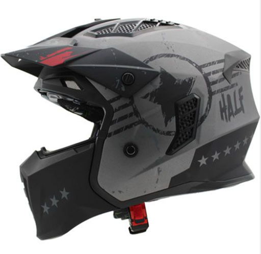 [CAS-JET-H001-XL] CASCO PARA MOTOCICLISTA JET HALF CERTIFICADO ECE-22.06 MATE VISOR HUMO ELITE TALLA XL