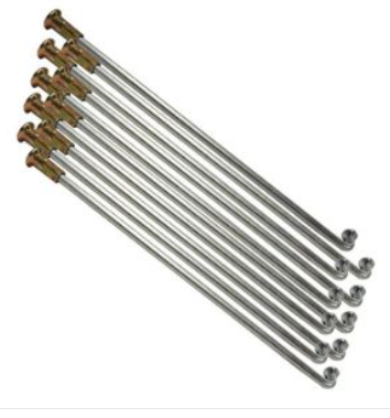 [RAY-008] RAYOS DELANTEROS INTERIOR Y EXTERIOR FRENO DE TAMBOR) RUEDA TRASERA 165cm X 4mm FORZA 150 06-07/FT-150G 16-23