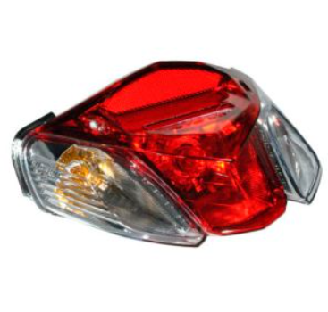 [CAL-020] CALAVERA TRASERA LED MICA ROJA/BLANCA 12 Vcc AT-110 RT 12-14 / AT-110RTLED 14-16 / AT-110RT CON LED 16-17ED 14-16 / AT-110RT CON LED 16-17
