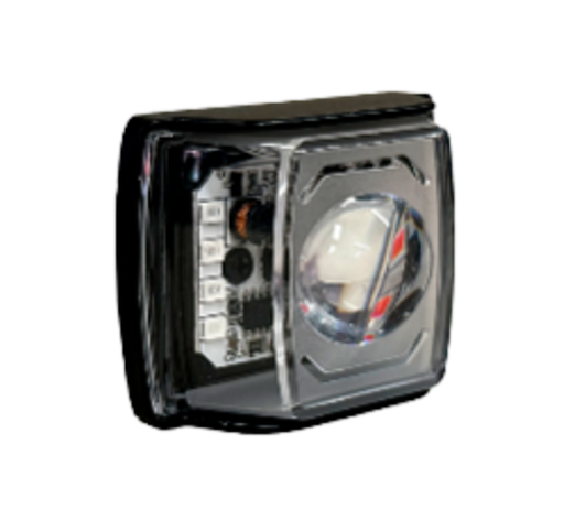 [RS-LED-13175YW-RBU] FARO LED LUZ AMARILLO-BLANCO CSP CON ESTROBO LATERAL ROJO-AZUL