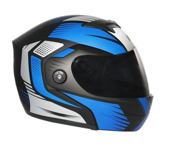 [CAS-7101-6302C] CASCO ABATIBLE IRON RACING IR108II DOT MICA AHUMADA AZUL AIRFOIL L
