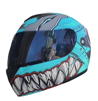 [CAS-7101-6395D] CASCO ABATIBLE IRON RACING IR108II DOT MICA AHUMADA MONSTER VERDE XL