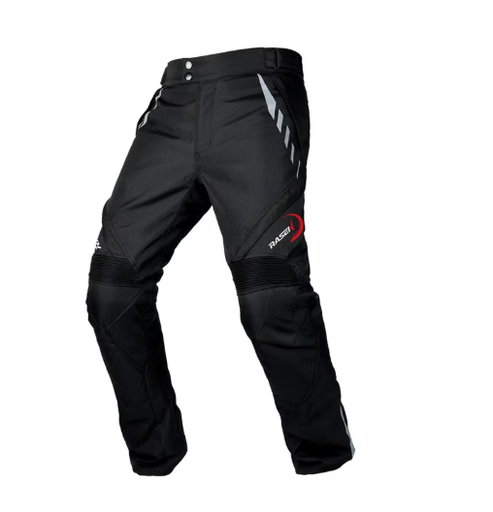 [RS-TRA-20022XL] PANTALON DEPORTIVO NEGRO CON PROTECCIONES Y REFLEJANTE  (XL)