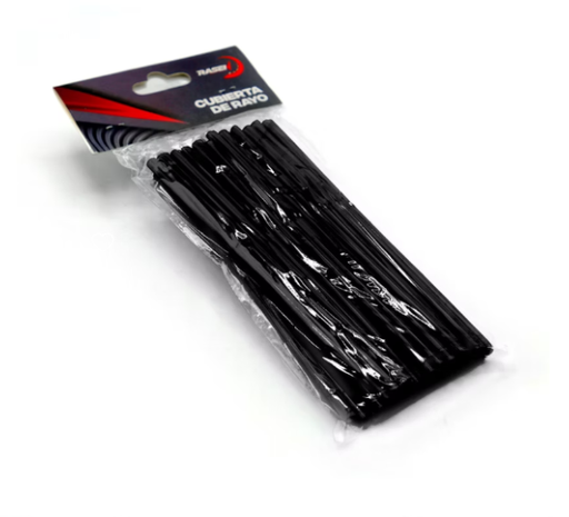 [RS-CRA-11002BK] CUBIERTA DE RAYOS DE 185MM 36 PIEZAS (NEGRO)