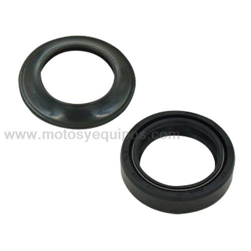 [1443-1007] JUEGO RETENES SUSPENSION PROMOTO (CUBRE POLVO/RETEN) P/HONDA CGL125 TOOL/GL150 CARGO/INVICTA150