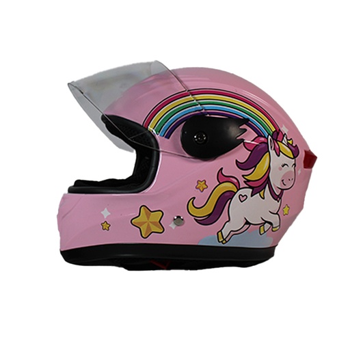 [MC-INF-012] CASCO DE MOTOCICLISTA INFANTIL MEK FANTASY ROSA C/LUZ