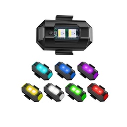 [ALI-001] Luces estroboscópicas para motocicleta, luz LED anticolisión con USB
