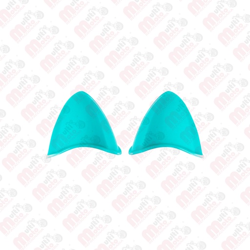[MZ-1338-V] Adorno orejas de gato para casco verdes par