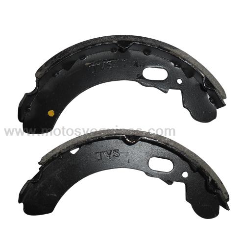[1301-1104] BALATA TAMBOR DEL/TRAS P/TVS KING 200 2 PZS AUTOAJUSTABLES (14-16)