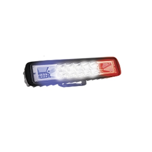 [RS-LED-13056W-BUR] BARRA 10 LED BLANCA 2 CELDAS CON ESTROBO